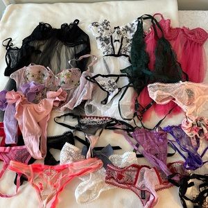 Lot of Victoria Secret Lingerie Small, XS Very gently worn some NWT Coquette